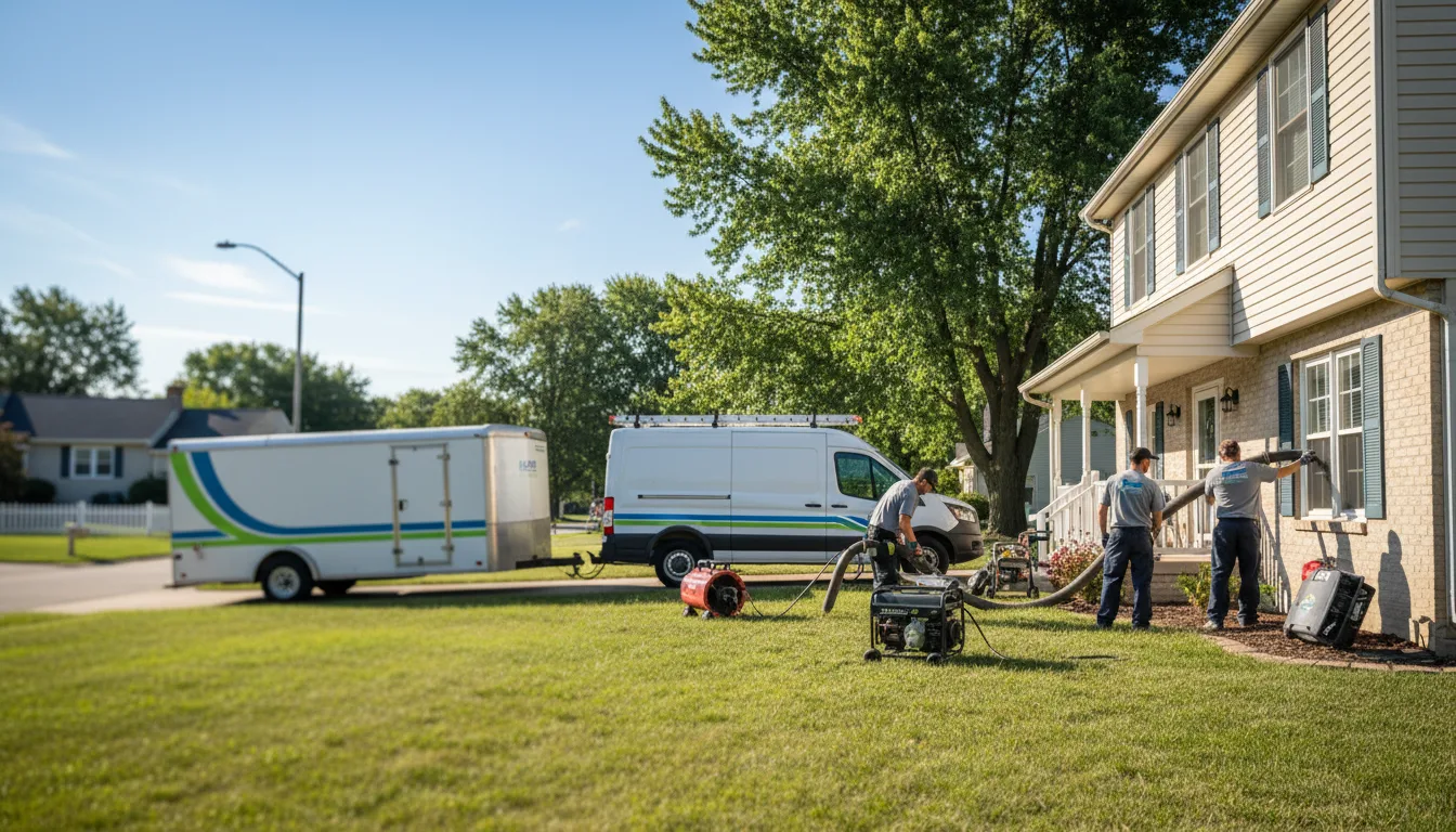 Flooded Basement Restoration And Cleanup With Repair in Bishop Hill, IL near me